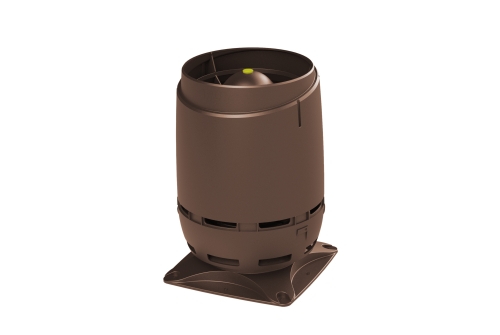 Изображение Выход вентиляционный Vilpe Flow 125S с основанием 250x250 коричневый