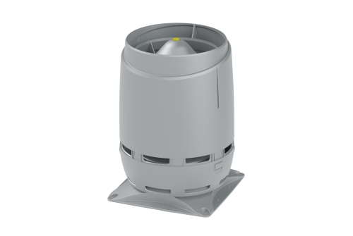 Изображение Выход вентиляционный Vilpe Flow 160S с основанием 300x300 светло-серый