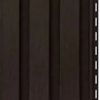 Вертикальный сайдинг Тимберблок Рейка фасадная Орех темный образец